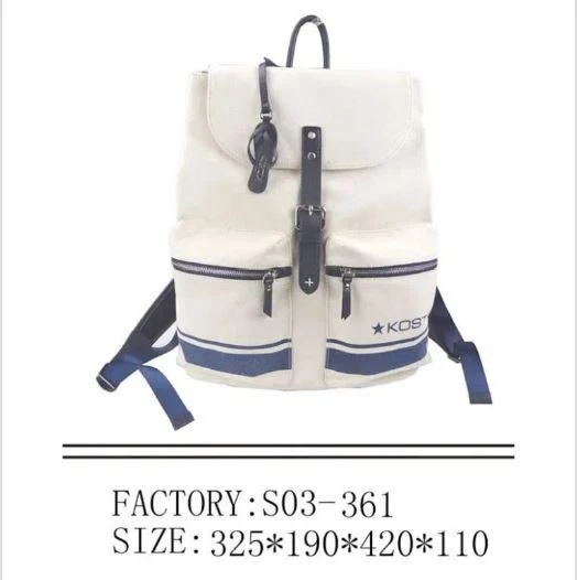 Backpack Spóirt Leathar Canbhás
